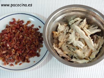 Croquetas de jamón y pollo ingredientes
