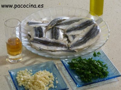 Boquerones en vinagre ingredientes