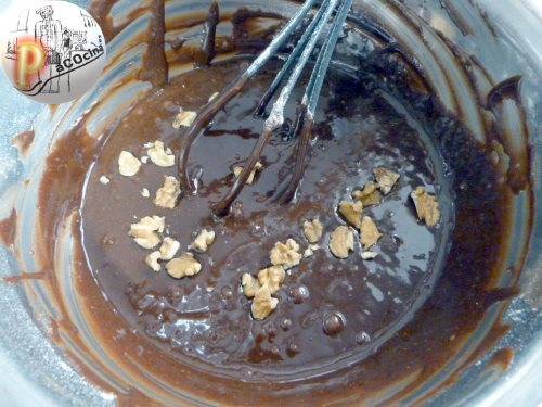 Brownie agregar nueces Brownie agregar nueces