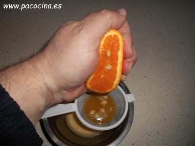 Ensalada de naranjas zumo Ensalada de naranjas zumo