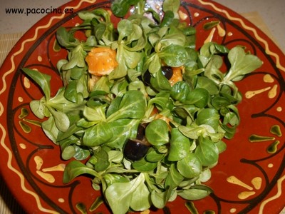 Ensalada de naranjas y canónigos