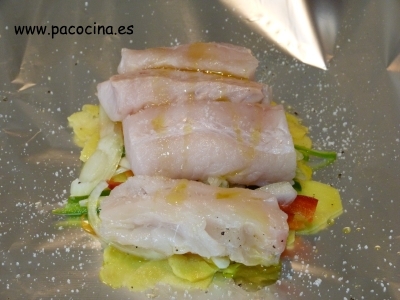 Merluza en papillote poner pescado Merluza en papillote poner pescado