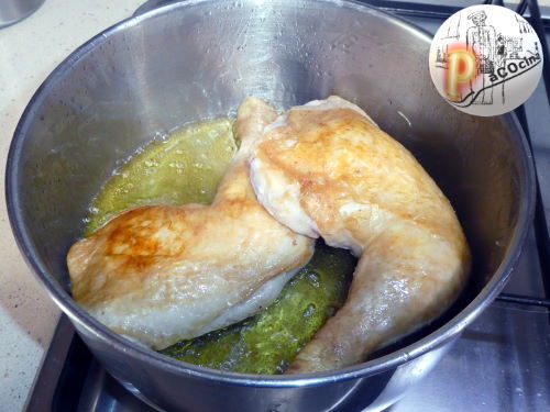 Muslos de pollo en escabeche marcar