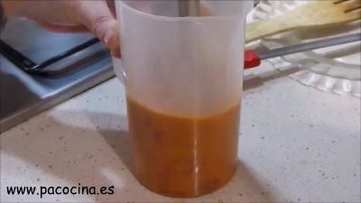 Panga en salsa de pimientos del piquillo triturar Panga en salsa de pimientos del piquillo triturar