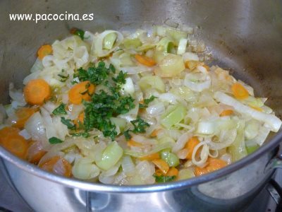 Sofrito de verduras