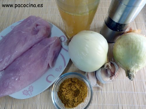 Solomillo de pavo al curri ingredientes