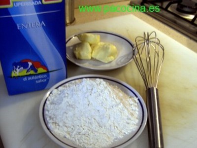 Bechamel ingredientes