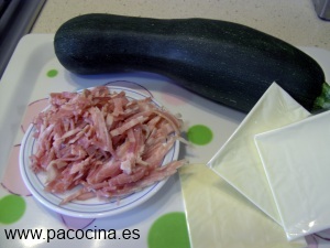 Calabacín gratinado ingredientes