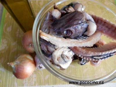 Caldo de pescado ingredientes