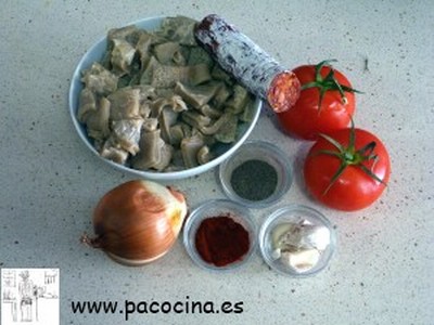 Callos de ternera ingredientes