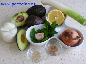 Crema de aguacate ingredientes