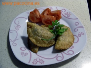 Empanadillas de gambas y champiñones