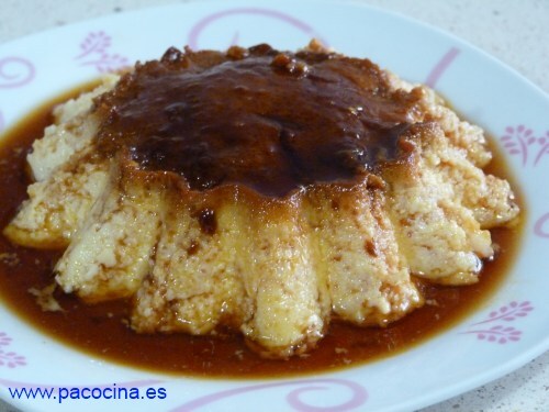 Flan casero de huevo al horno