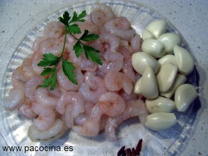 Gambas al ajillo ingredientes