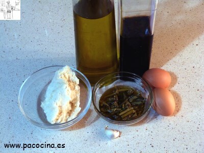 Gazpácho de esparragos ingredientes