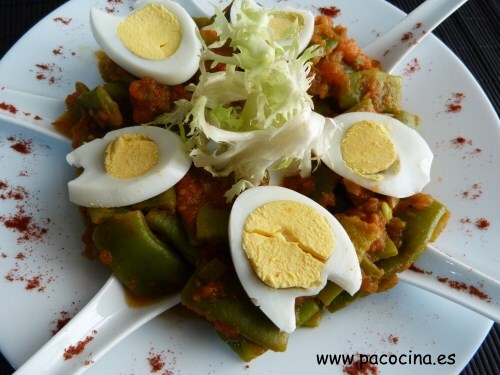 Judías verdes con tomate