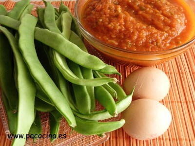 Judías verdes con tomate ingredientes