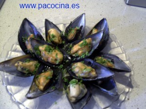 Mejillones al vapor