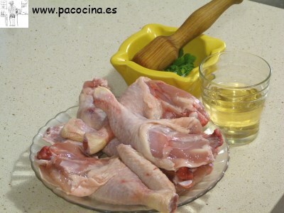 Muslos de pollo asados ingredientes