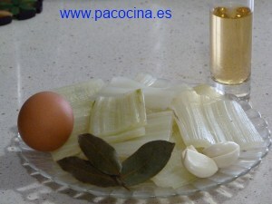 Pencas en escabeche ingredientes