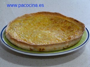 Quiche de atún y tomate