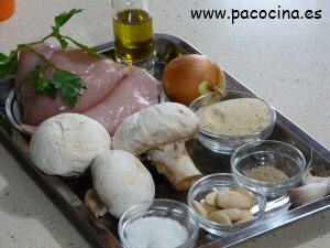 Rulo de pollo relleno ingredientes