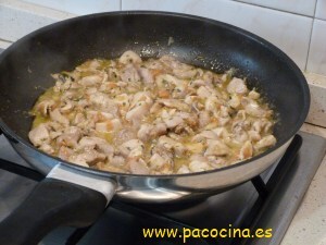 Tosta de pollo al curry Tosta de pollo al curry