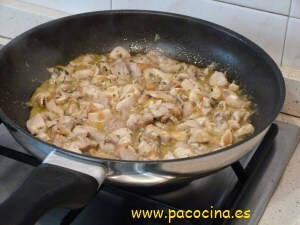 Tosta de pollo al curry